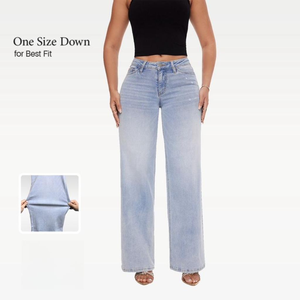 Breylen™ Wide-Leg Stretch Jeans