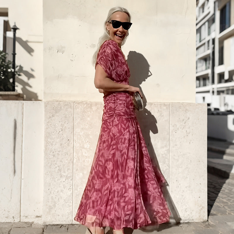 FloraBelle™ Off-Shoulder Dress