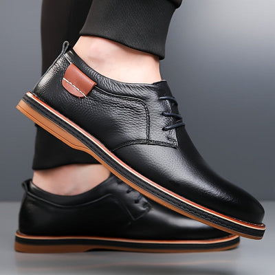 EliteStride™ Cow Faux Leather Dress Shoes