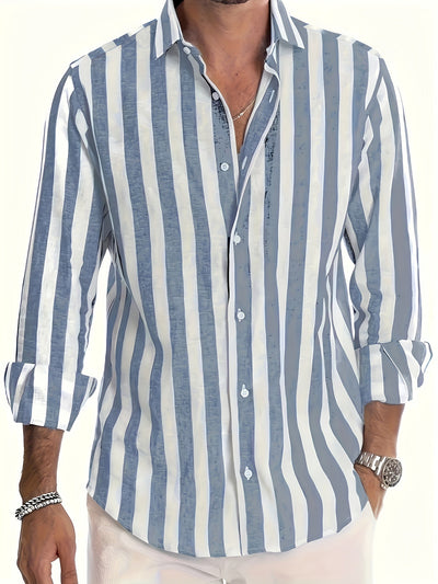 StripeEase™ Men’s Casual Shirt