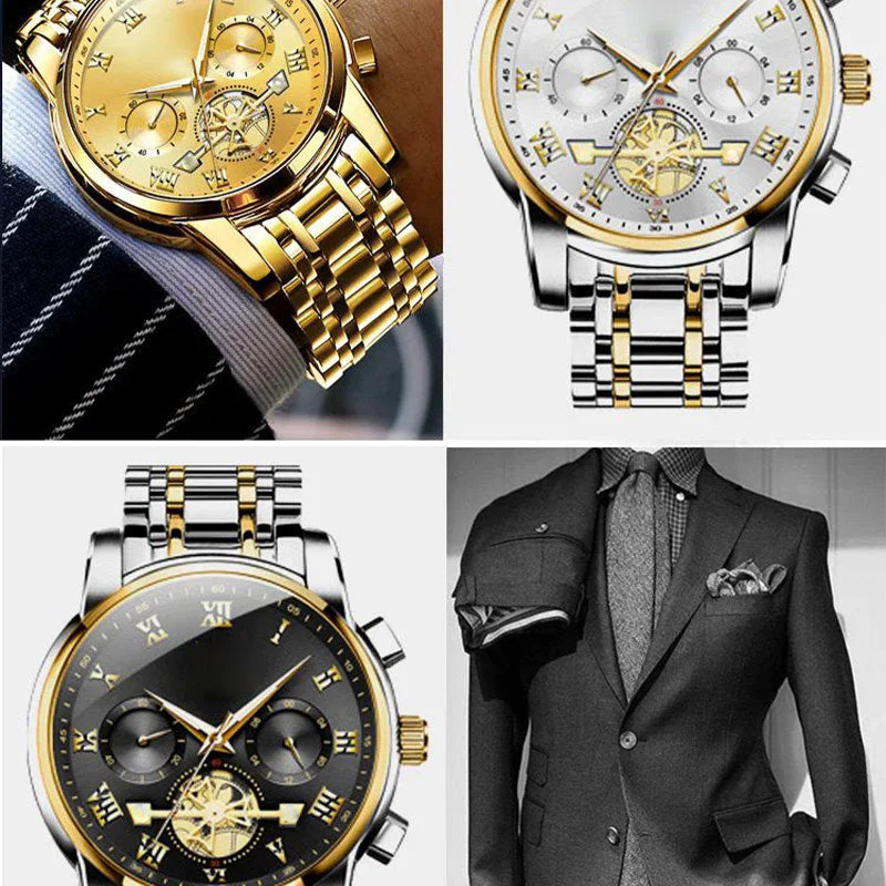 Aurex™ | Luxury Dodecagon Quartz Watch