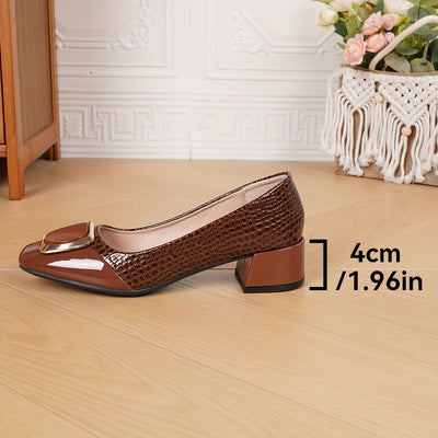 ParisienneCharm™ Women’s Elegant Mary Jane Block Heels