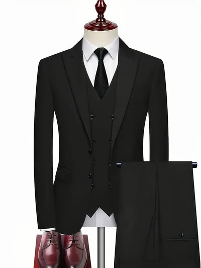 RegalForm™ | Men's 3-Piece Classic Suit Set