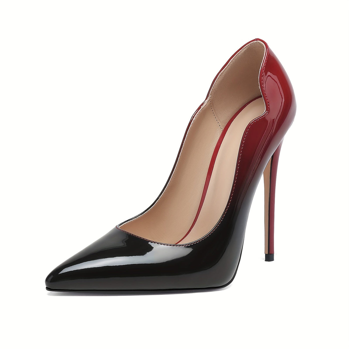 VOABOASY™ Glossy Elegance Stiletto Pumps