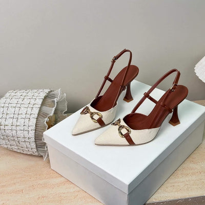 LuxeStep™ Elegant Pointed-Toe Mule Heels