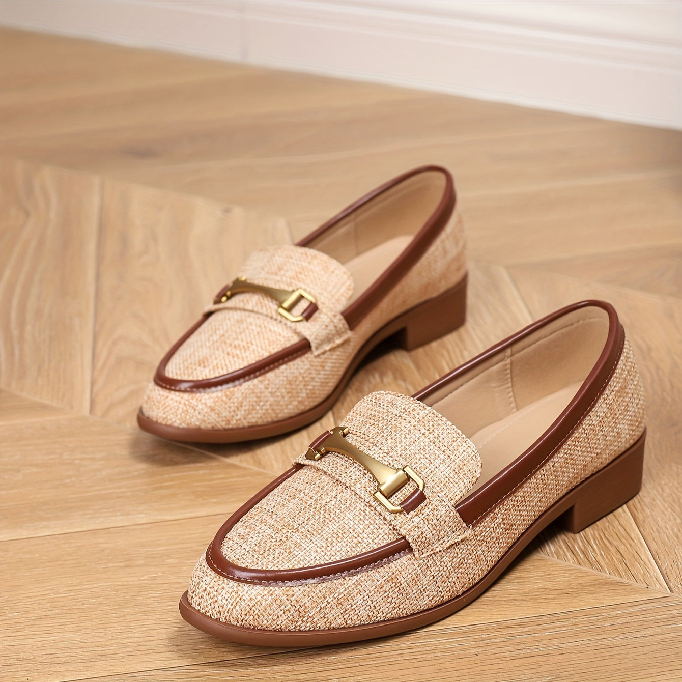 RetroWeave™ Braided Buckle Loafers