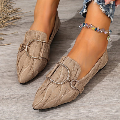 Lustra™ Rhinestone Slip-On Flats