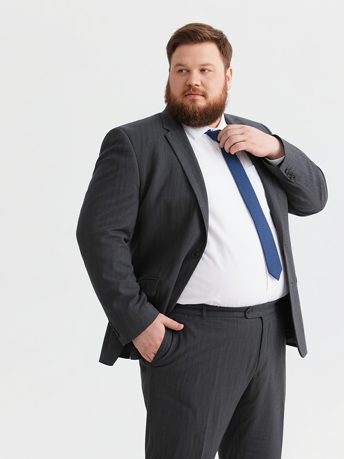 GrandeurForm™ Plus-Size 2-Piece Business Suit