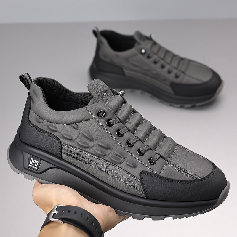 CrocStride™ Leather Sneakers