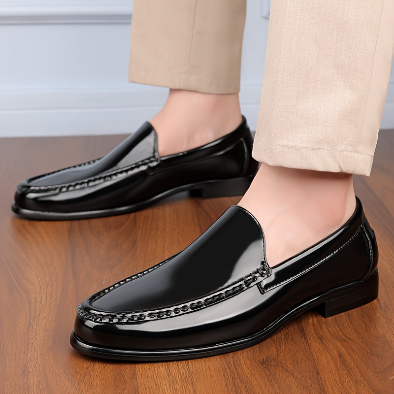 BritGent™ Burgundy Slip-On Loafers