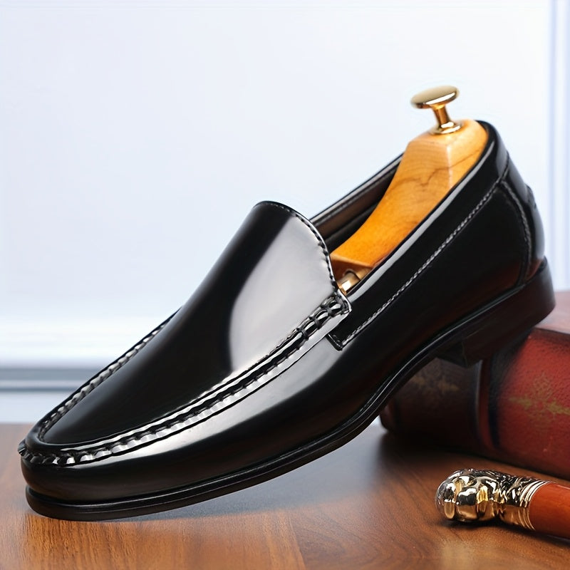 BritGent™ Burgundy Slip-On Loafers
