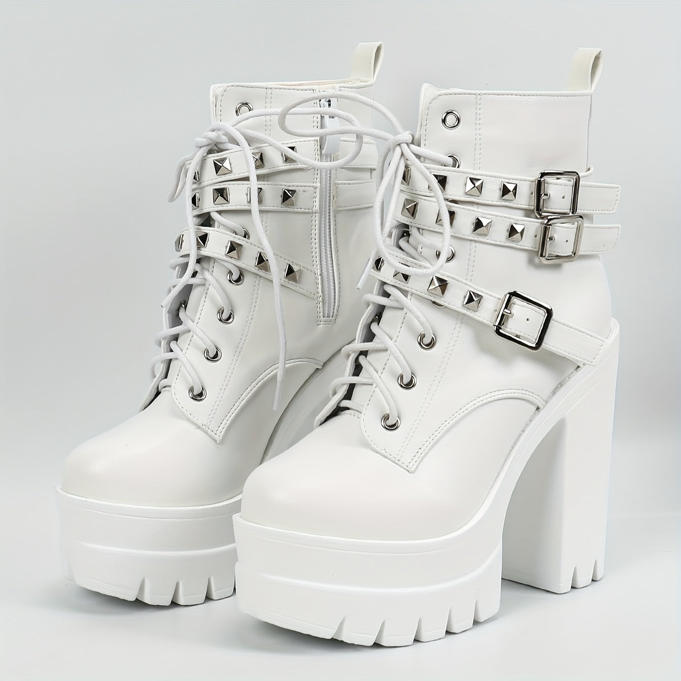 BoldStride™ Punk-Inspired Lace-Up Boots