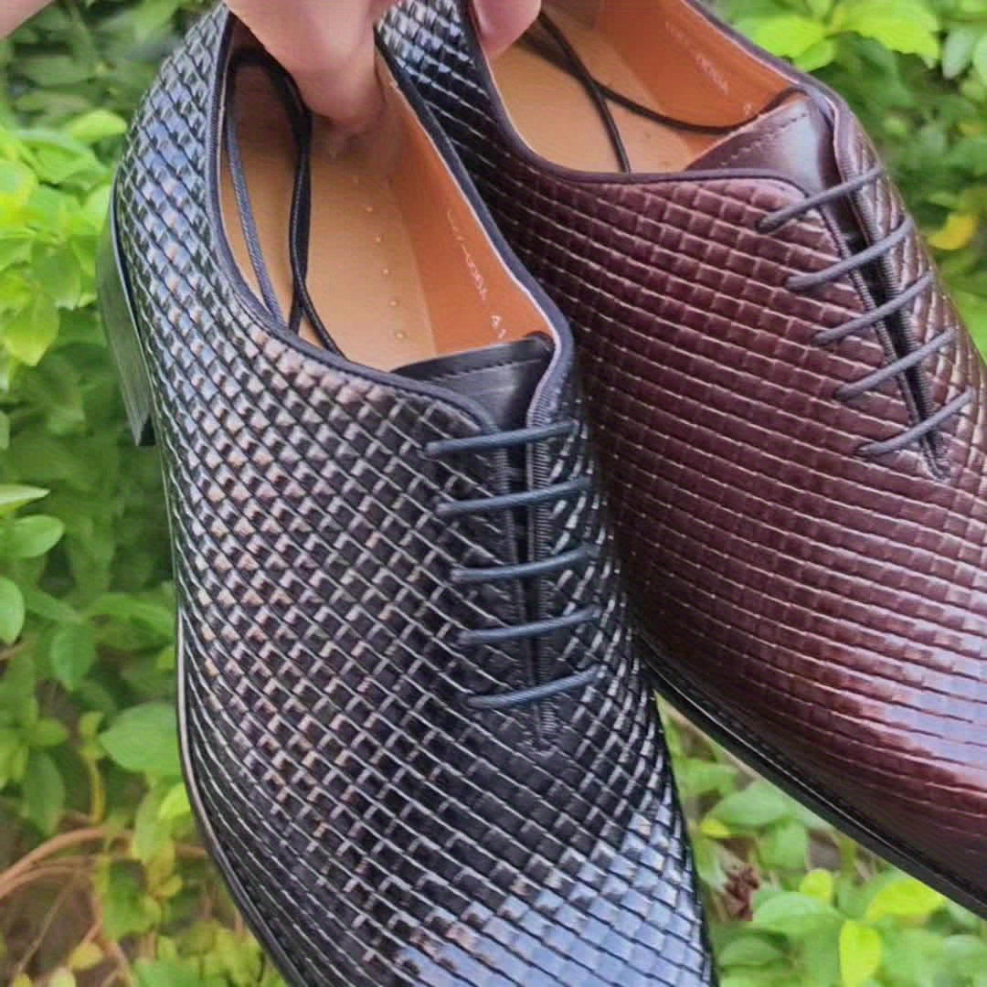 CrocElegance™ Handmade Leather Oxfords