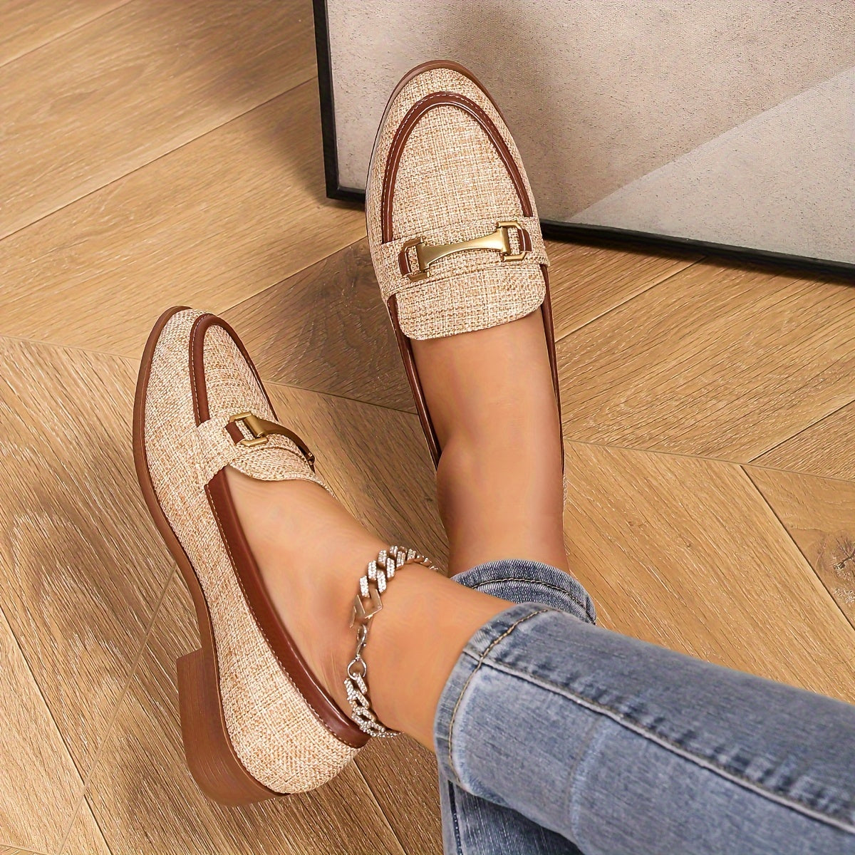 RetroWeave™ Braided Buckle Loafers