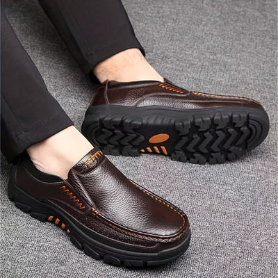 HeritageStride™ Leather Slip-On Dress Shoes
