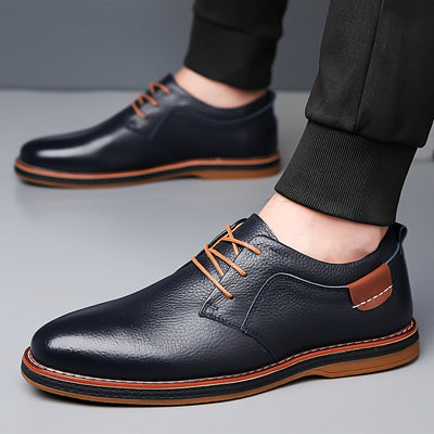 EliteStride™ Cow Faux Leather Dress Shoes
