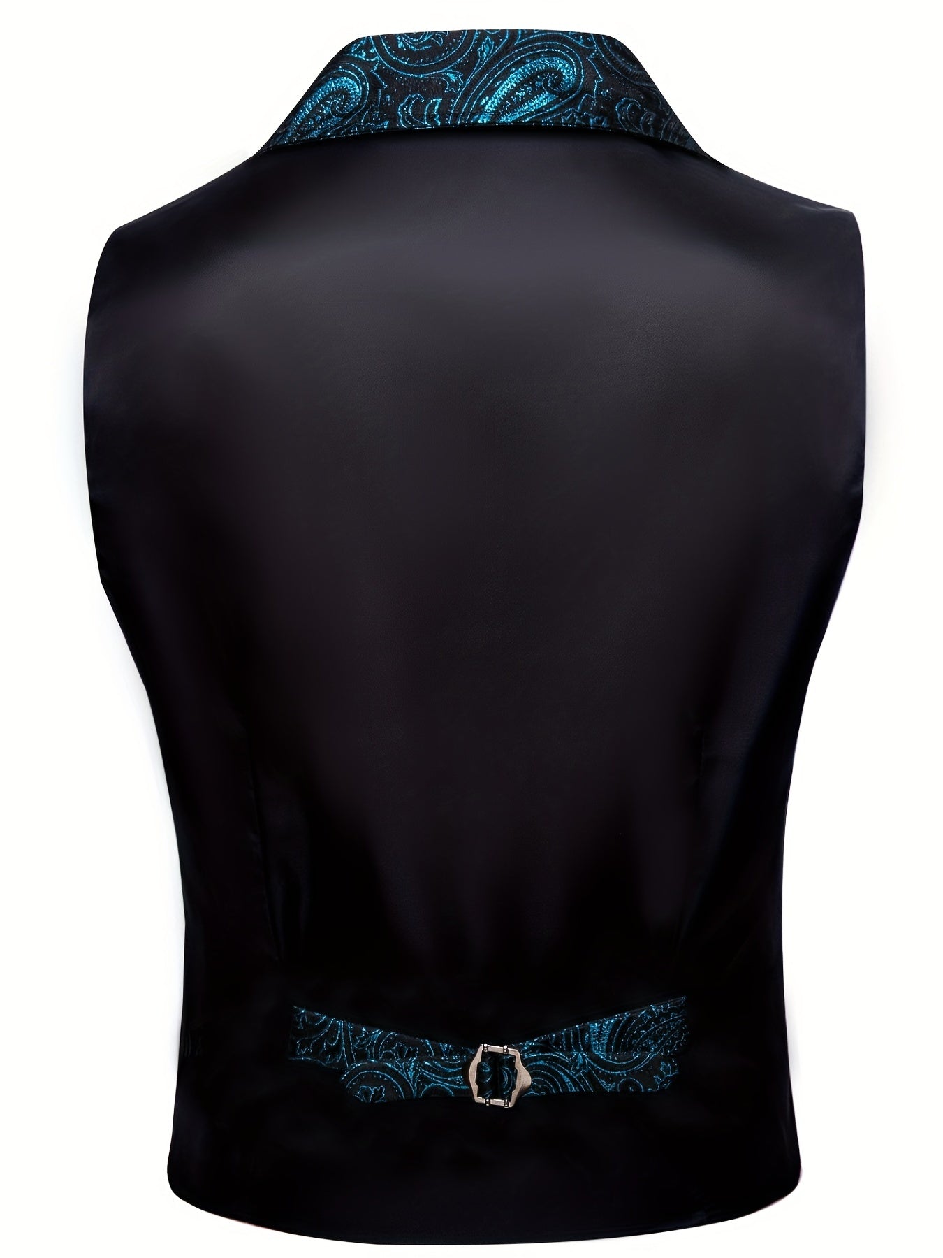 VictorianElegance™ Green Satin Jacquard Waistcoat