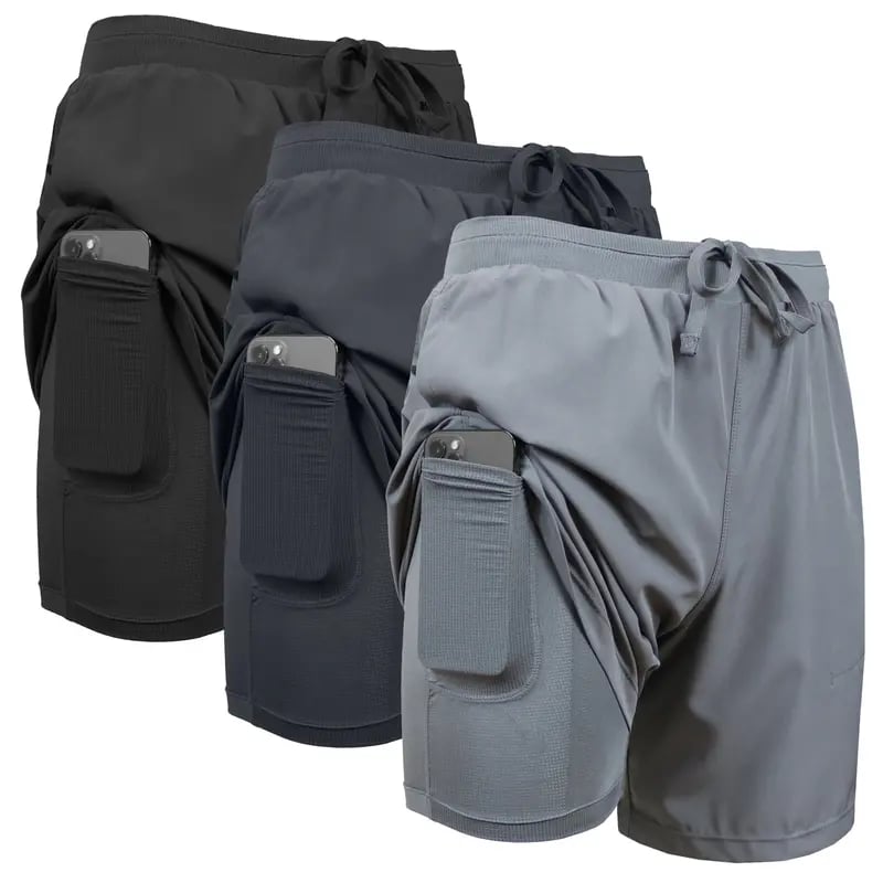 AthletiCore™ Quick-Dry Shorts with Liner