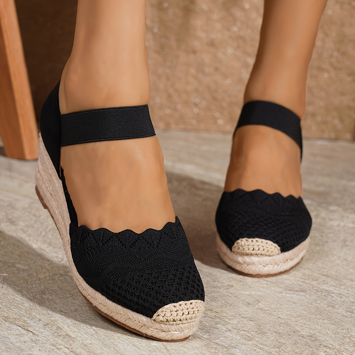 AirStep™ Women’s Slip-On Knit Platform Sandals