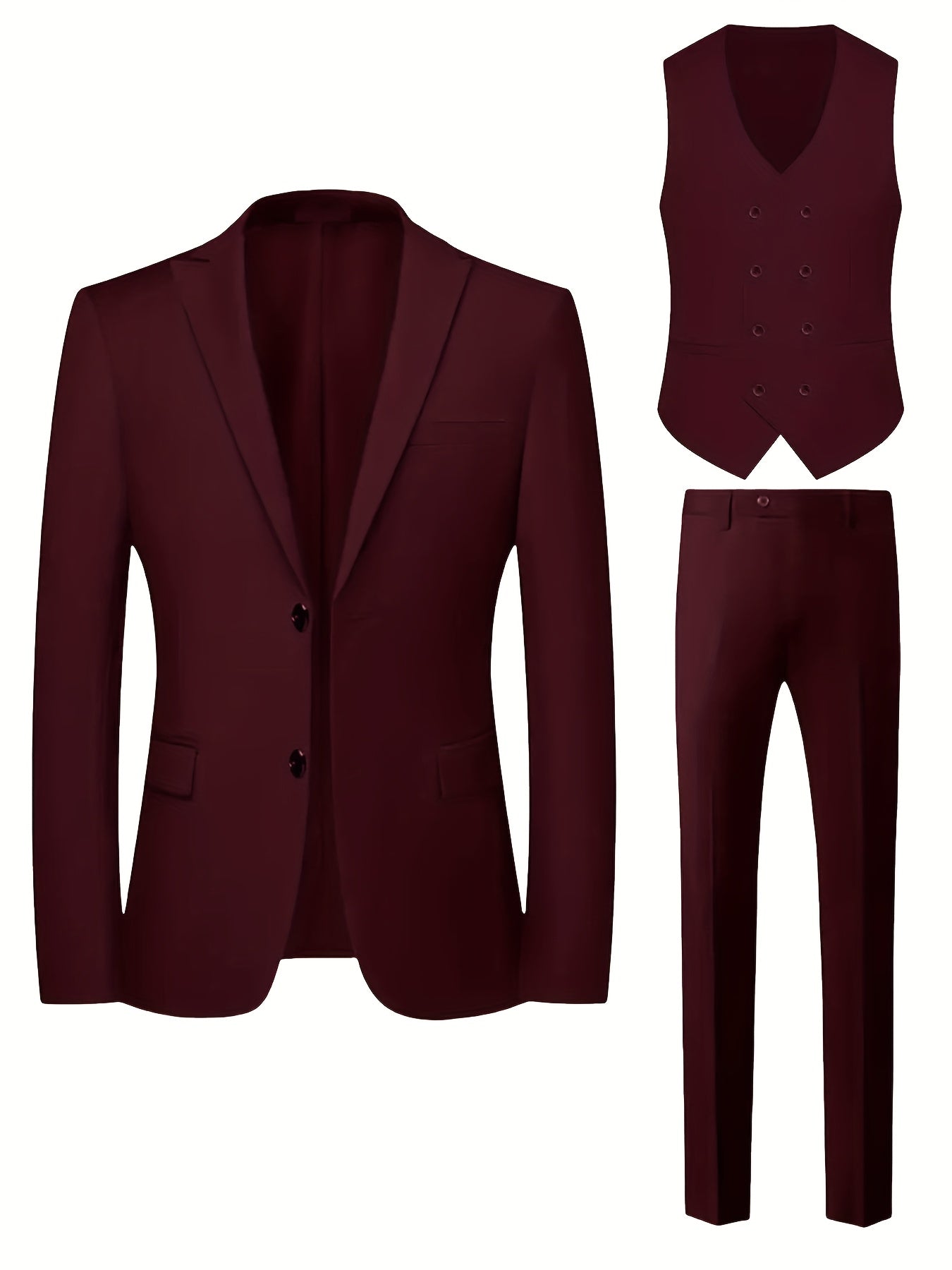 RegalForm™ | Men's 3-Piece Classic Suit Set