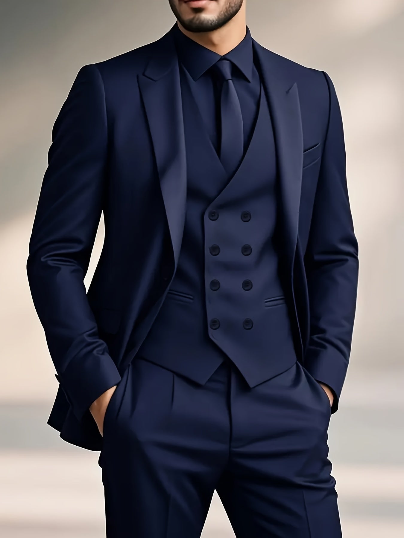 RegalForm™ | Men's 3-Piece Classic Suit Set