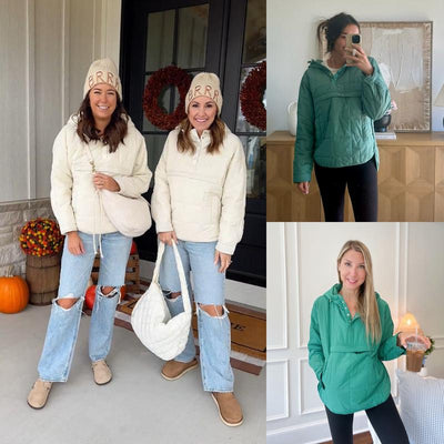 CozyCloud™ Women’s Oversized Puffer Hoodie