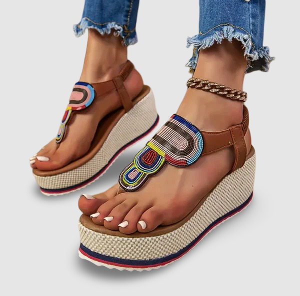 Sable - Elastic Band Platform Orthopedic Sandals