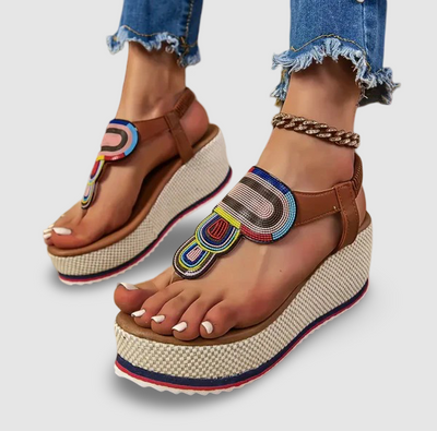 Sable - Elastic Band Platform Orthopedic Sandals