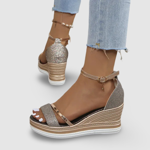 Maren - Comfortable Platform Wedge Sandals