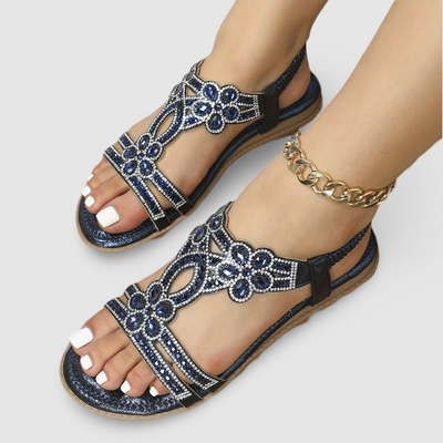 Indira - Sparkle Rhinestone Slingback Sandals