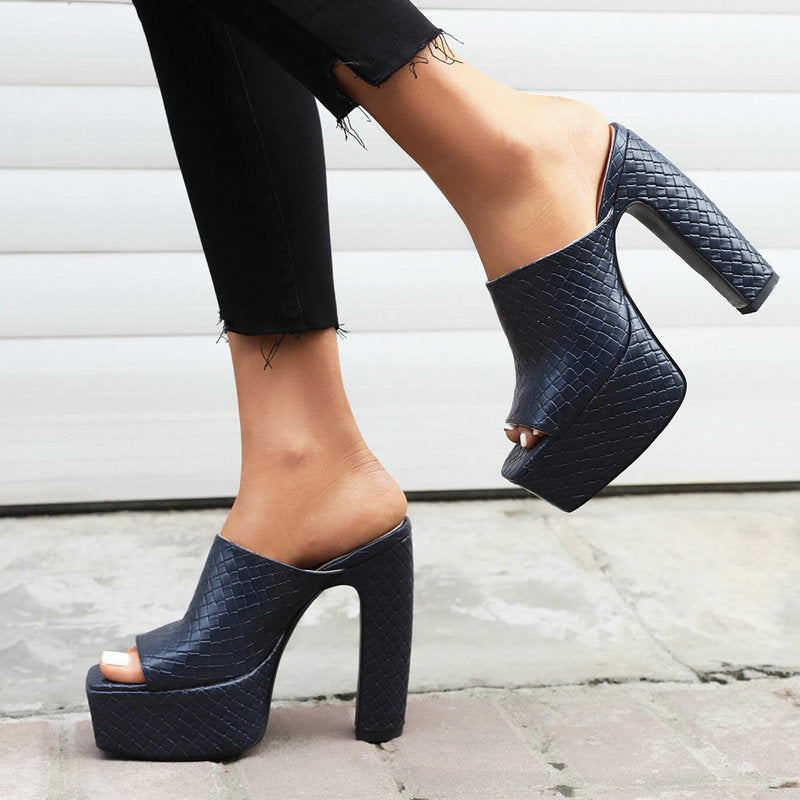 Brooke | Leather Platform Sandals