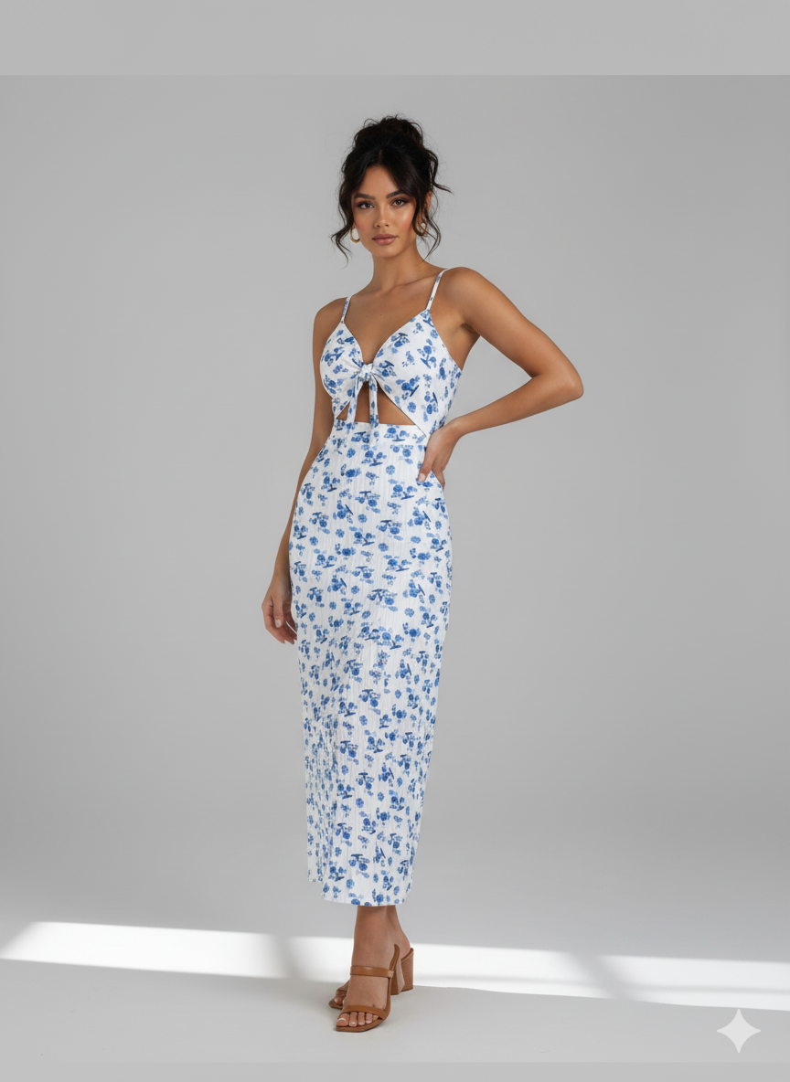 SunAura™ Summer Suspender Dress