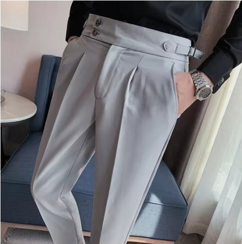 BritVogue™ | Men’s Classic Slim-Fit Business Trousers