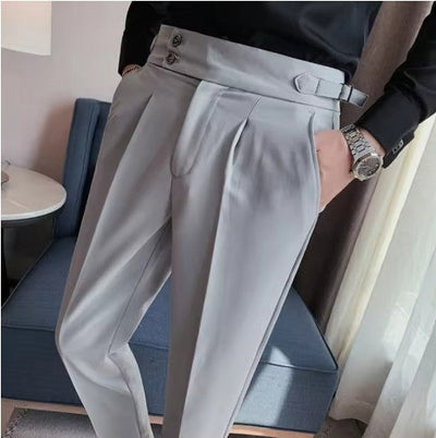 BritVogue™ | Men’s Classic Slim-Fit Business Trousers