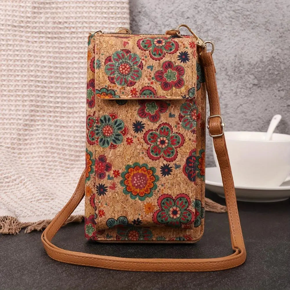 Julia - Boho floral crossbody wallet for women