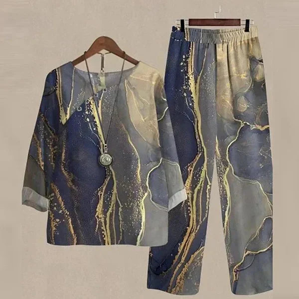 Evelyn Luxe™ – Chic Artisanal Co-ord Set