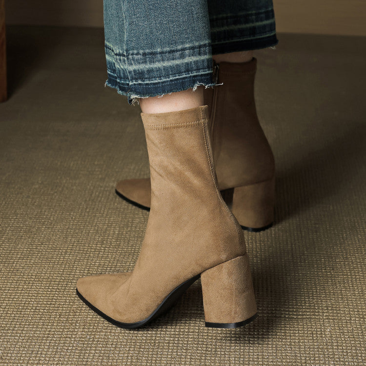 AloraLuxe™ – Genuine Suede Boots