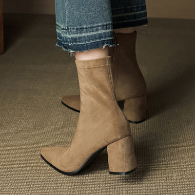 AloraLuxe™ – Genuine Suede Boots