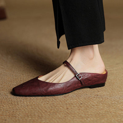 Veloria™ Luxe Leather Mules