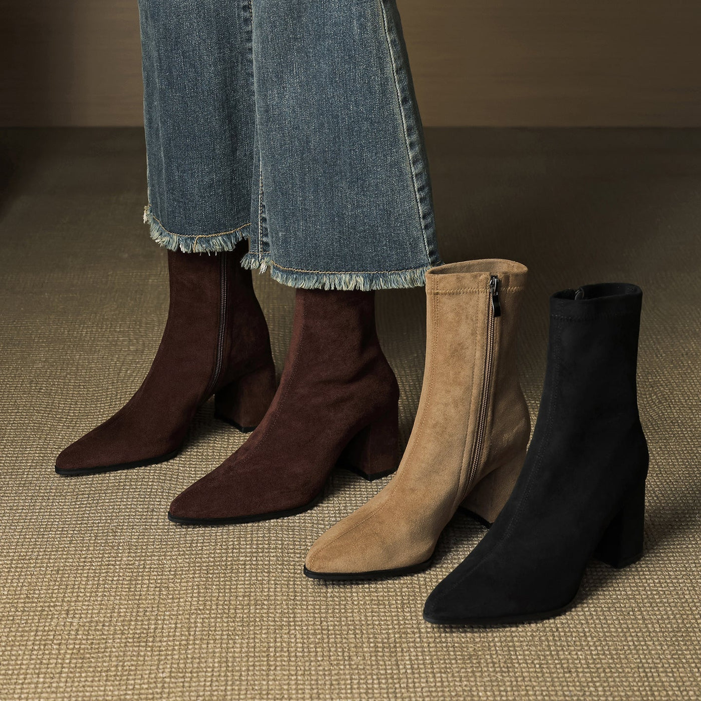 AloraLuxe™ – Genuine Suede Boots