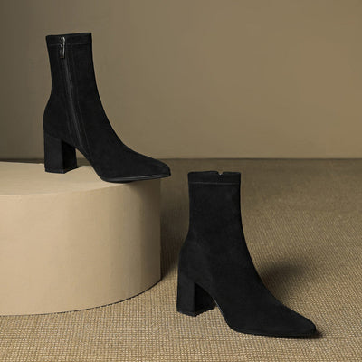 AloraLuxe™ – Genuine Suede Boots