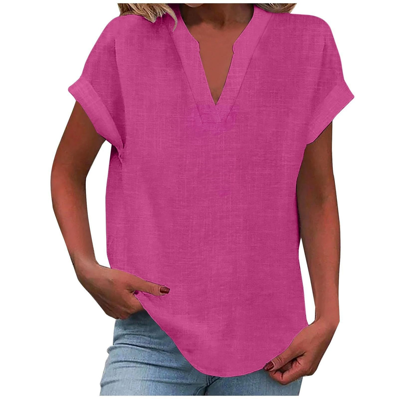 Eden | RELAXED V-NECK BLOUSE