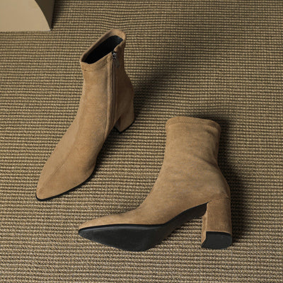 AloraLuxe™ – Genuine Suede Boots