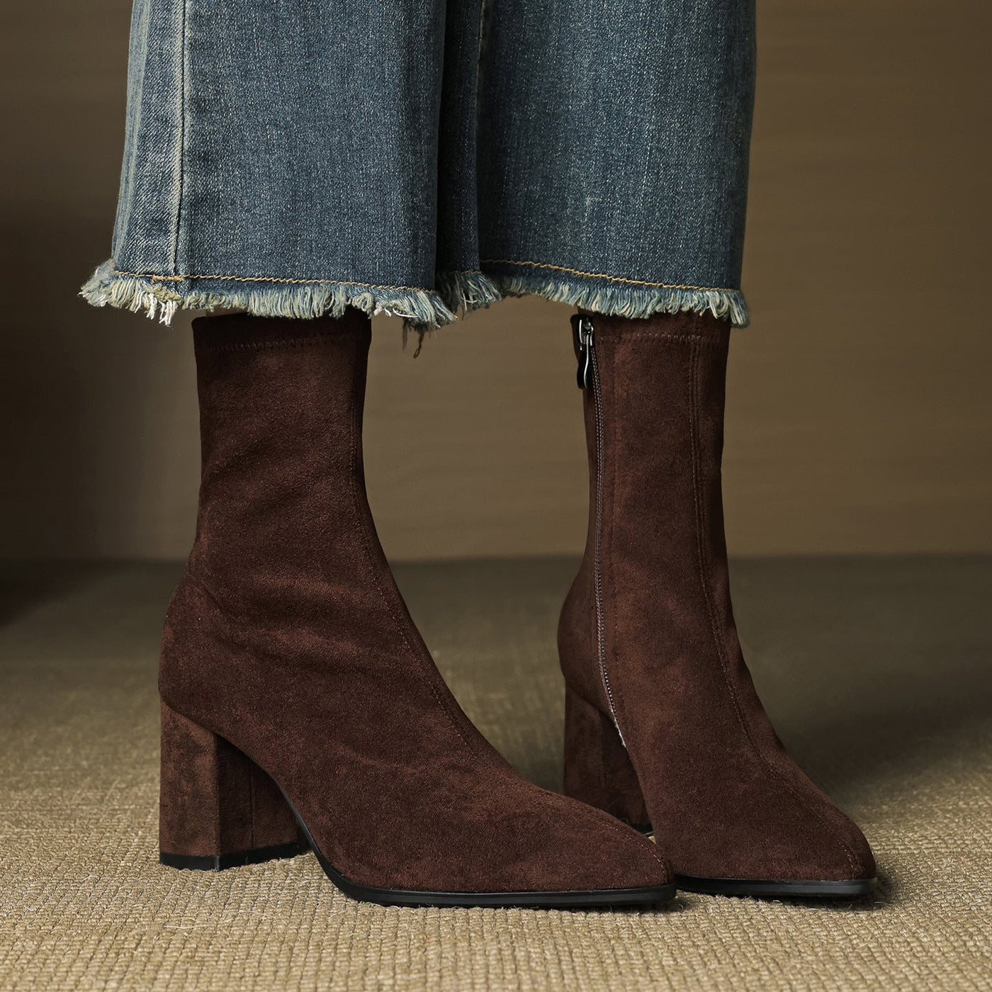 AloraLuxe™ – Genuine Suede Boots