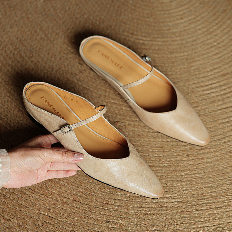 Veloria™ Luxe Leather Mules
