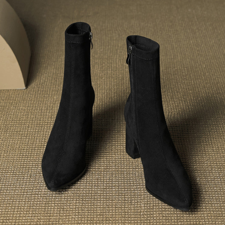AloraLuxe™ – Genuine Suede Boots