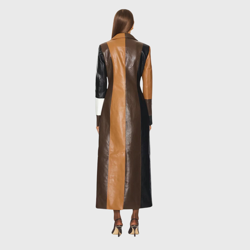 Aurora Patch™ – Women's Long Patchwork Coat
