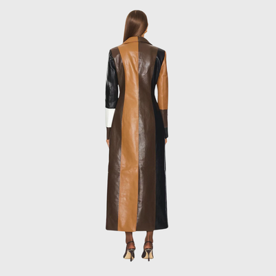 Aurora Patch™ – Women's Long Patchwork Coat