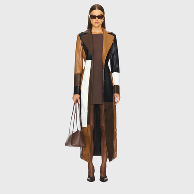 Aurora Patch™ – Women's Long Patchwork Coat