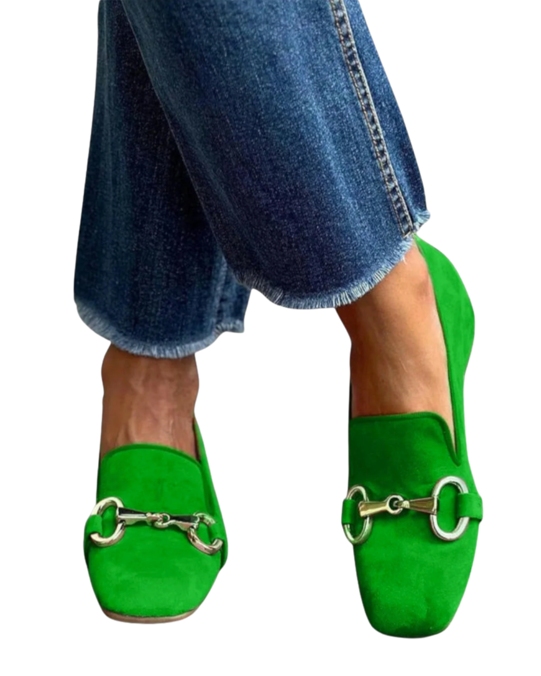 Maria | Square-Toe Loafers with Buckle